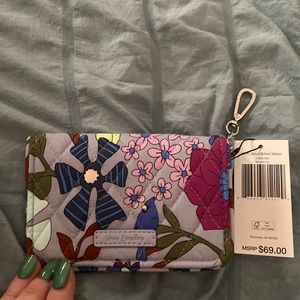 Vera Bradley Small Bifold Wallet, Bengal Lily